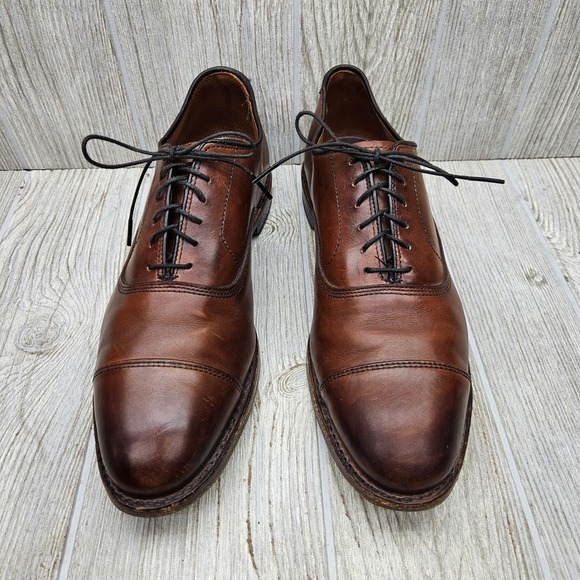 Allen Edmonds Park Avenue Cap Toe Oxford Dress Shoes Mens 8.5 D Brown Leather main image 7